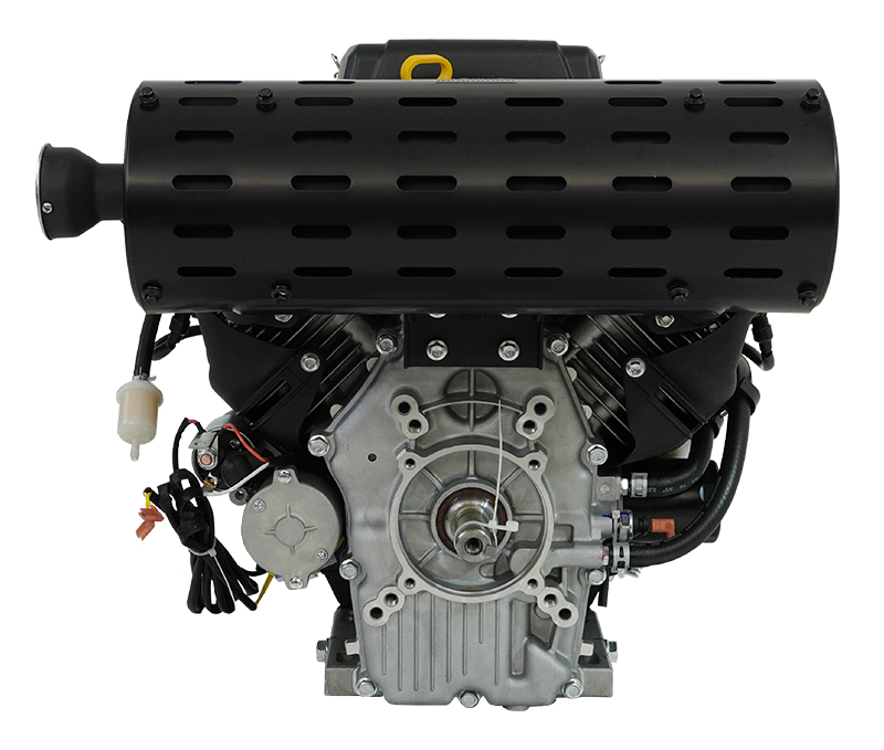 вид сбоку — Двигатель Loncin LC2V80FD (H type) V-образн,764 см куб, D25 мм, 20А ручной и электрический запуск Двигатель Loncin LC2V80FD (H type) V-образн,764 см куб, D25 мм, 20А ручной и электрический запуск — вид сбоку — фото ...