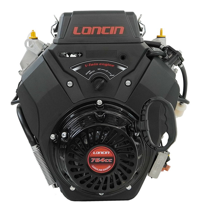 Двигатель Loncin LC2V80FD (H type) V-образн,764 см3, D25 мм, 20А руч. и эл.запуск (б/глуш)(трос.упр) — 80