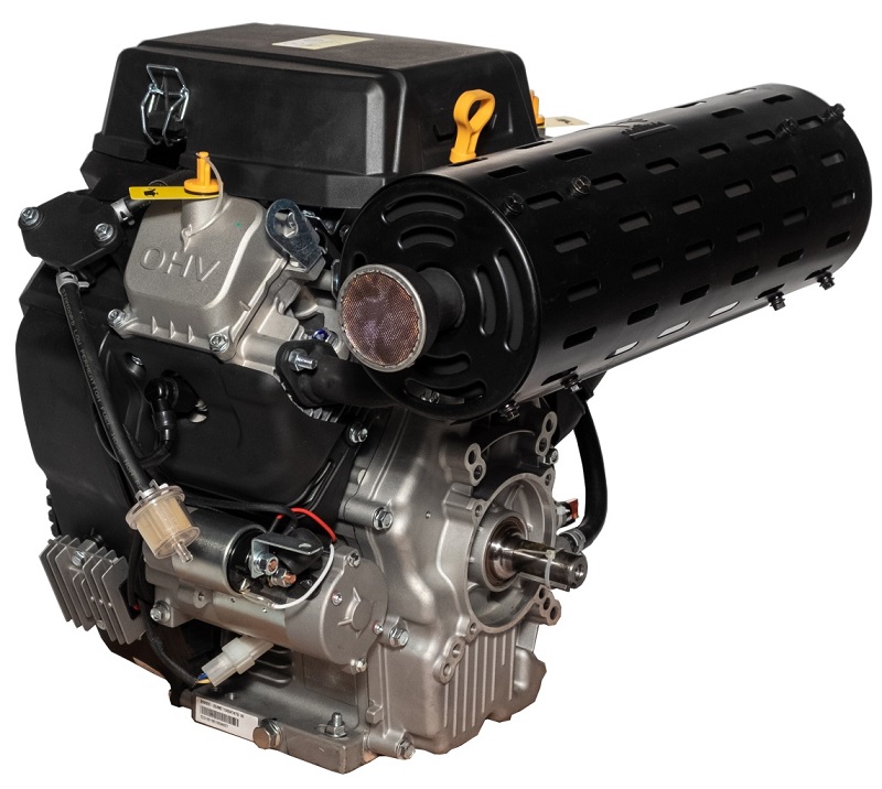 вид сзади — Двигатель Loncin LC2V80FD (H type) D25 20А ручной электрозапуск Двигатель Loncin LC2V80FD (H type) D25 20А ручной электрозапуск — вид сзади — фото 4 из 4