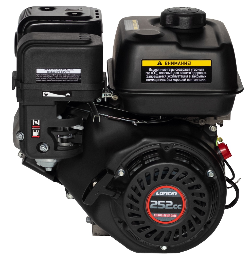 Двигатель Loncin LC175F-2 (B12 type) D25 5А — B12 type